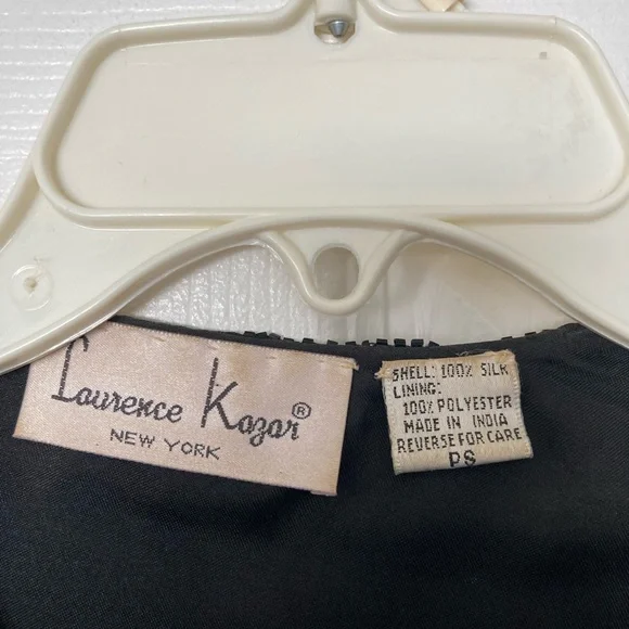 Lawrence Kazan Beaded 100% Silk Jacket - Picture 3 of 6